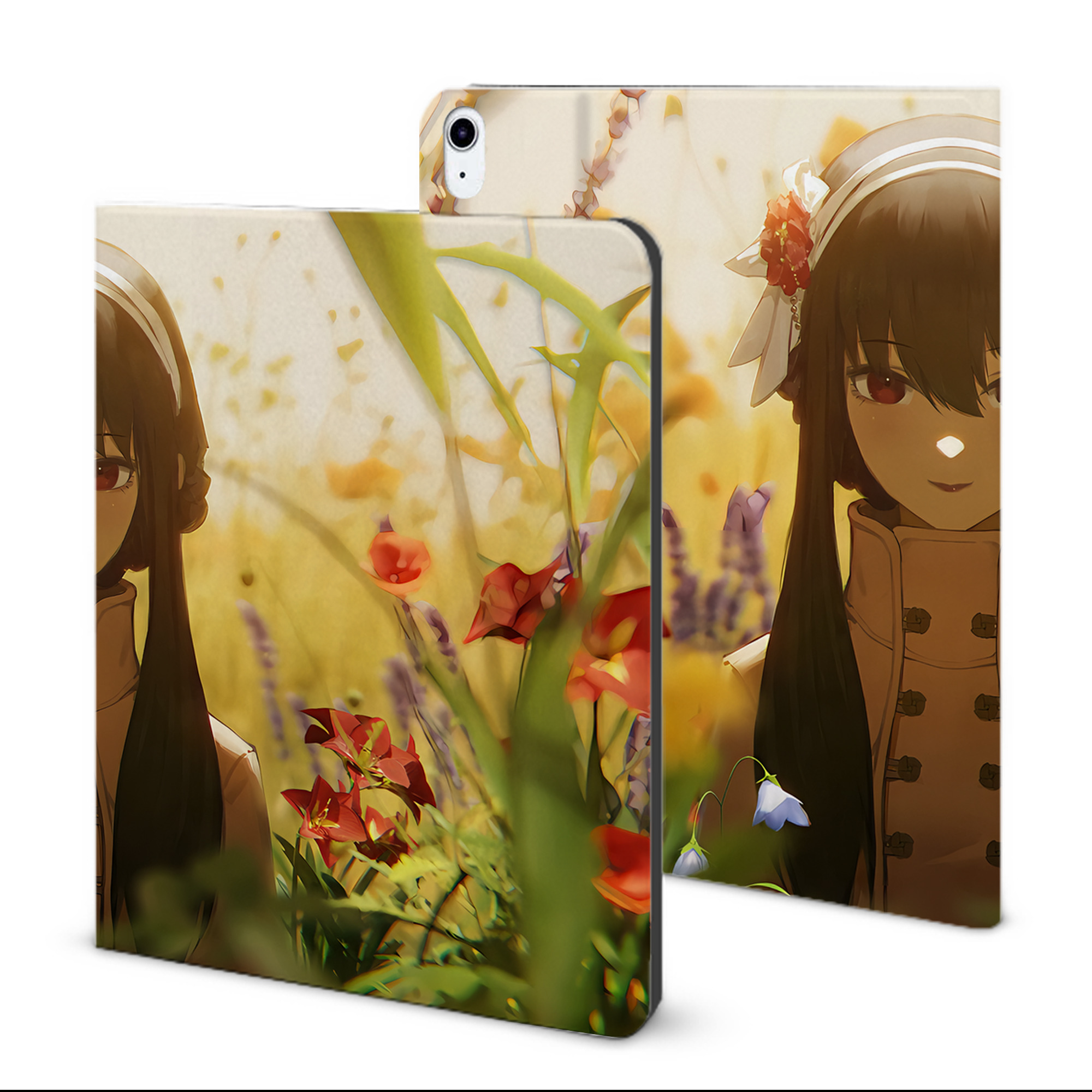 （画像用） SPY×FAMILY间谍家家酒 IPad ケース ブック型 PUレザー TPU 耐衝撃 軽量 薄型 ペン収納なし 全面保護 IPad 各モデル対応